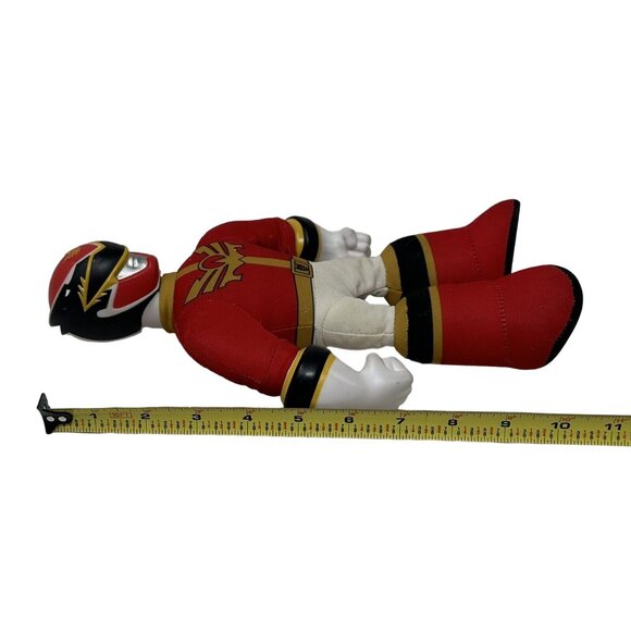 Power Rangers Megaforce Battlers Red Ranger 10" Plush Stuffed Plastic Head 2013 - Picture 13 of 13